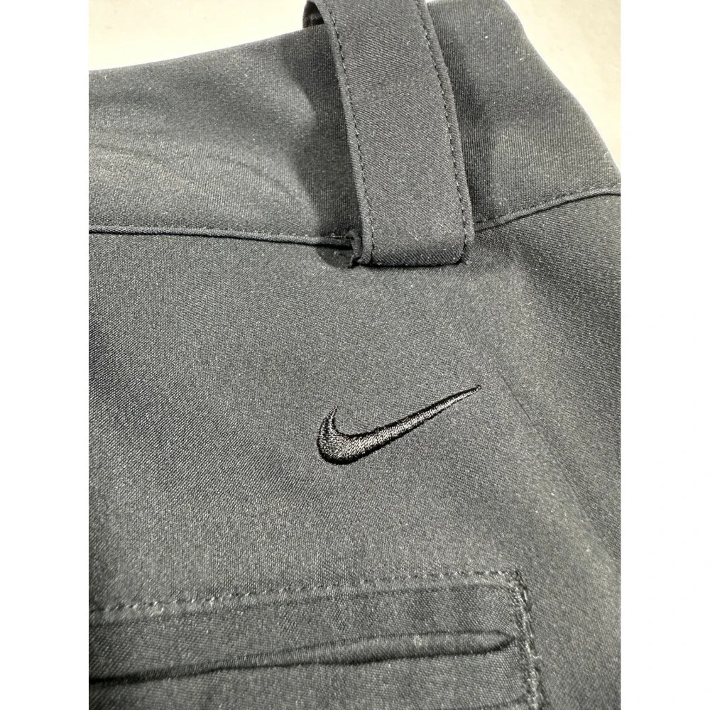 Nike‎ Golf Tour Performance Pants Women 14 Black Dri-FIT Crop Capri Sporty Chic